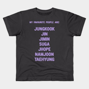 My favorite people are bts Kids T-Shirt